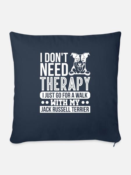 Jack Russell - Sofakissenbezug 45 x 45 cm - Navy