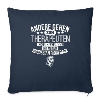 Rhodesian Ridgeback - Sofakissenbezug 45 x 45 cm - Navy - Vorne