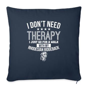 Rhodesian Ridgeback - Sofa pillowcase 17,3'' x 17,3'' (45 x 45 cm) - navy - Front