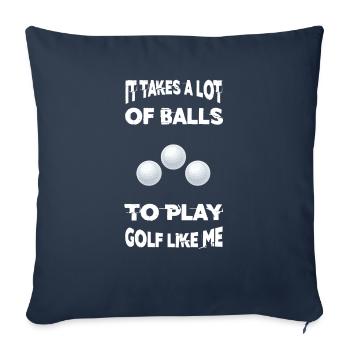 Golf Balls - Sofakissenbezug 45 x 45 cm - Navy - Vorne