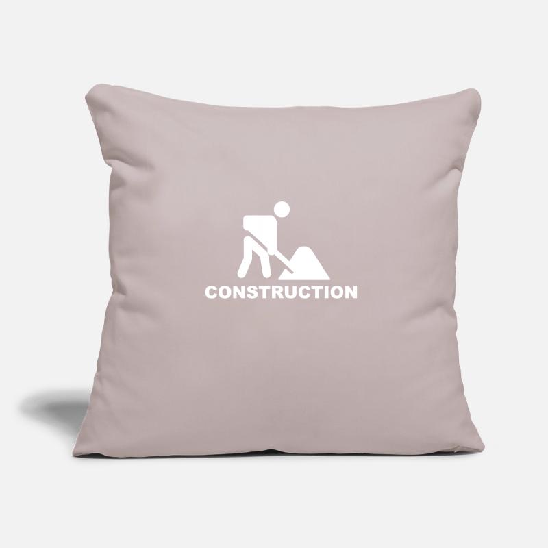 Construction /Construction /Construction /Reconstruction /Aide Housse de coussin décorative 45 x 45 cm