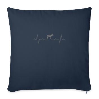 Donkey heartbeat mules mule mules - Sofa pillowcase 17,3'' x 17,3'' (45 x 45 cm) - navy - Front