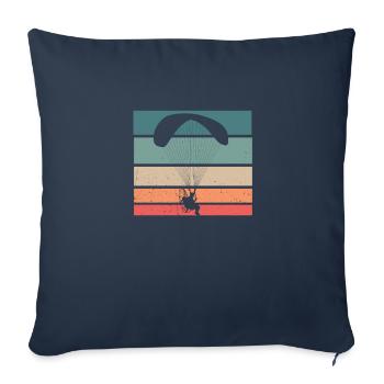 Parapente Parapente - Housse de coussin décorative 45 x 45 cm - bleu marine - Devant