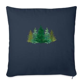 Forest Wood Environment Forester Tree Trees Forester - Sofa pillowcase 17,3'' x 17,3'' (45 x 45 cm) - navy - Front