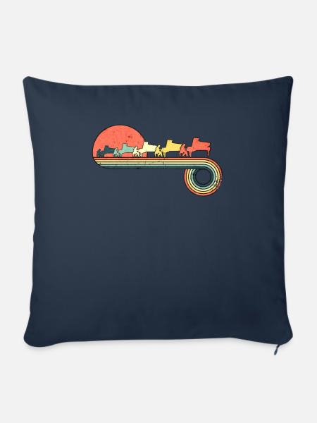 Pianist, der - Sofakissenbezug 45 x 45 cm - Navy