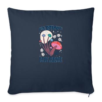 Mir reichts Champignons Ranger Pilzsucher - Sofakissenbezug 45 x 45 cm - Navy - Vorne