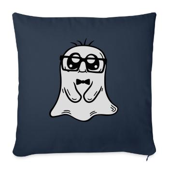 Kleiner Nerd Geist Comic - Sofakissenbezug 45 x 45 cm - Navy - Vorne
