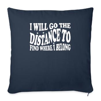Ich Werde Die Entfernung Gehen, Um Herauszufinden - Sofakissenbezug 45 x 45 cm - Navy - Vorne