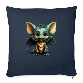 Bat Halloween I Cartoon Cute Bat - Sofakissenbezug 45 x 45 cm - Navy - Vorne