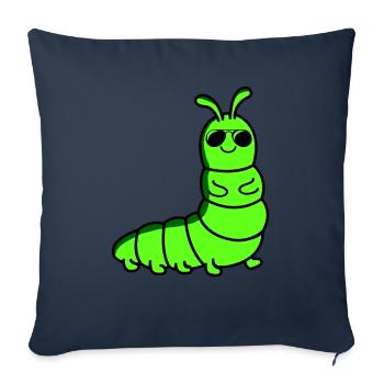Caterpillar Cool - Sofa pillowcase 17,3'' x 17,3'' (45 x 45 cm) - navy - Front
