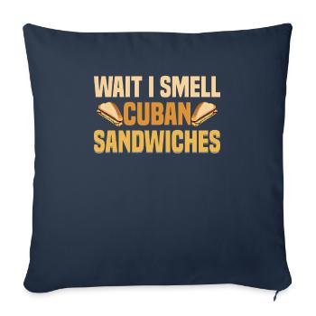 Sandwich Master Deli Sub Lover Sandwich Day Food - Housse de coussin décorative 45 x 45 cm - bleu marine - Devant