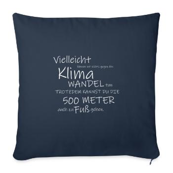 Klimawandel - Sofakissenbezug 45 x 45 cm - Navy - Vorne