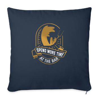 Kitesurfers kitesurfing kiteboarding gift - Sofa pillowcase 17,3'' x 17,3'' (45 x 45 cm) - navy - Front