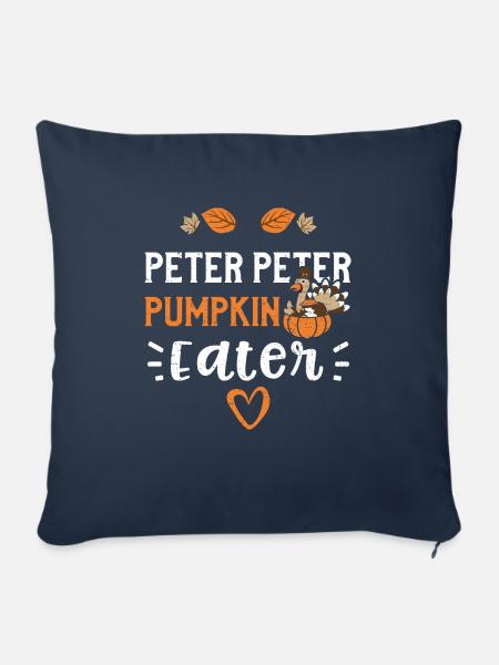 Peter Peter Pumpkin Eater - Sofakissenbezug 45 x 45 cm - Navy