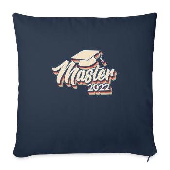 Master 2022 Master 2022 - Housse de coussin décorative 45 x 45 cm - bleu marine - Devant