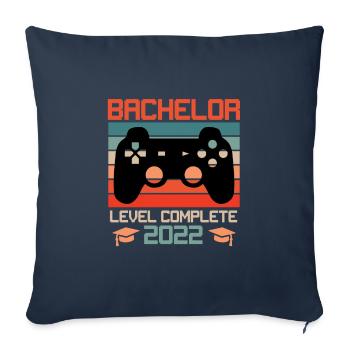 Bachelor's Degree Bachelor 2022 - Sofa pillowcase 17,3'' x 17,3'' (45 x 45 cm) - navy - Front