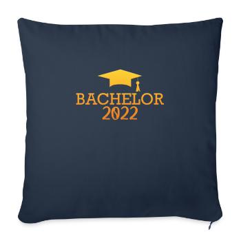 Bachelor Degree 2022 Bachelor Hat Bachelor - Sofa pillowcase 17,3'' x 17,3'' (45 x 45 cm) - navy - Front