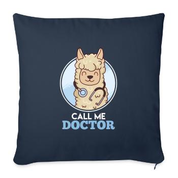 Disputation Call me Doctor Doctoral Thesis Doctorate - Sofa pillowcase 17,3'' x 17,3'' (45 x 45 cm) - navy - Front