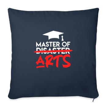 Master of Arts Master's Degree Master 2022 - Sofa pillowcase 17,3'' x 17,3'' (45 x 45 cm) - navy - Front