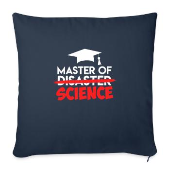Master of Science Master's Degree Master 2022 - Sofa pillowcase 17,3'' x 17,3'' (45 x 45 cm) - navy - Front