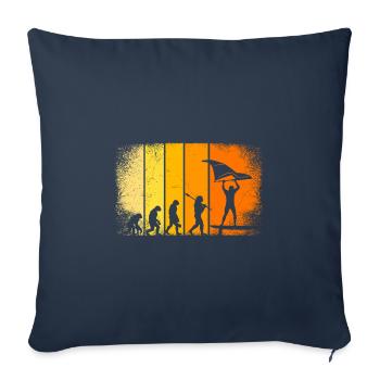 Wing Surfer Wing Foiler Evolution Wing Foil - Sofa pillowcase 17,3'' x 17,3'' (45 x 45 cm) - navy - Front