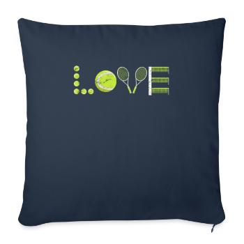 Tennis Love Tennis Player Tennis Club - Sofa pillowcase 17,3'' x 17,3'' (45 x 45 cm) - navy - Front
