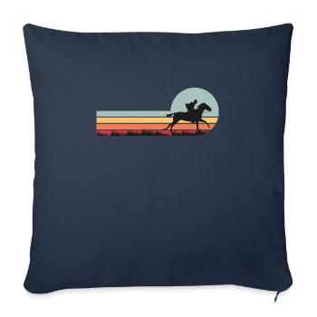Horse Riding Rider Vintage - Sofa pillowcase 17,3'' x 17,3'' (45 x 45 cm) - navy - Front