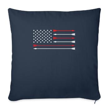 Usa Archer de tir à l’arc - Housse de coussin décorative 45 x 45 cm - bleu marine - Devant
