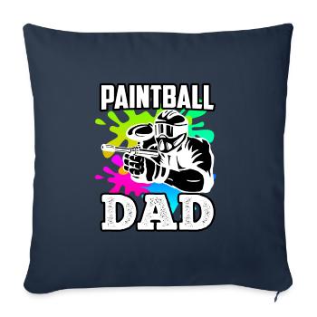 Paintball Dad Paintballer Papa Paintball Player - Sofa pillowcase 17,3'' x 17,3'' (45 x 45 cm) - navy - Front