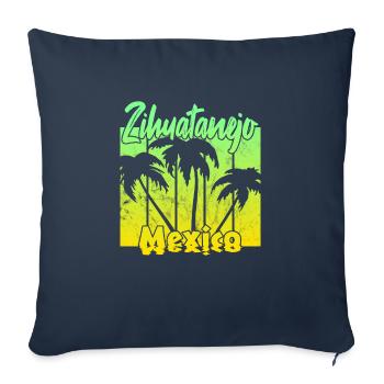 Zihuatanejo Mexico - Sofa pillowcase 17,3'' x 17,3'' (45 x 45 cm) - navy - Front