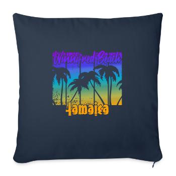 Winnifred Beach Jamaica - Sofa pillowcase 17,3'' x 17,3'' (45 x 45 cm) - navy - Front