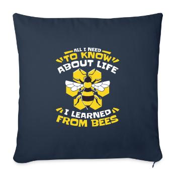 Honey bee Beekeeper Bees Bees Bee - Sofa pillowcase 17,3'' x 17,3'' (45 x 45 cm) - navy - Front