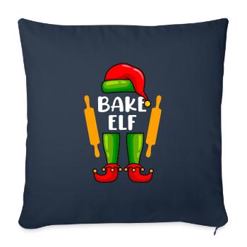 Baker Elf Baker Pastry Chef Baking Christmas - Sofa pillowcase 17,3'' x 17,3'' (45 x 45 cm) - navy - Front