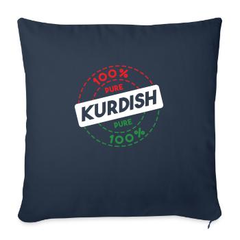 Kurdistan - Housse de coussin décorative 45 x 45 cm - bleu marine - Devant
