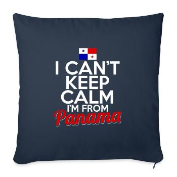 Panama - Sofa pillowcase 17,3'' x 17,3'' (45 x 45 cm) - navy - Front