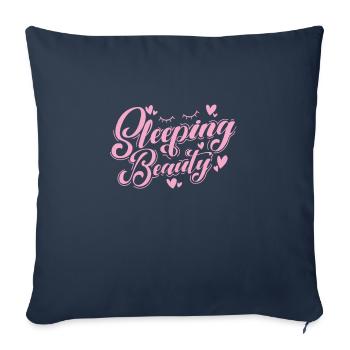 Sleeping Beauty sleep like a baby - Sofa pillowcase 17,3'' x 17,3'' (45 x 45 cm) - navy - Front
