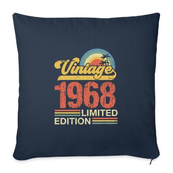 1968 - Sofa pillowcase 17,3'' x 17,3'' (45 x 45 cm) - navy - Front