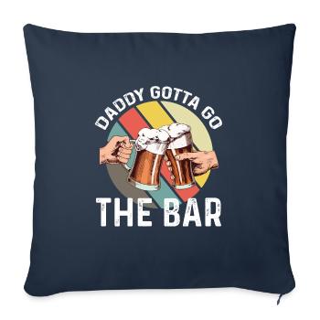 Father's Day Gift for Dad for Men's Day - Sofa pillowcase 17,3'' x 17,3'' (45 x 45 cm) - navy - Front
