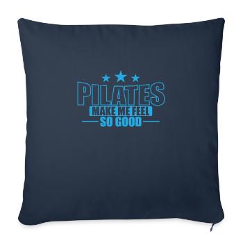 Pilates Make me feel so good Powerhouse - Sofa pillowcase 17,3'' x 17,3'' (45 x 45 cm) - navy - Front