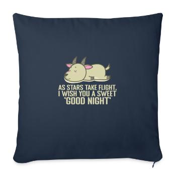 as Stars take Flight, good Night Pyjama - Sofa pillowcase 17,3'' x 17,3'' (45 x 45 cm) - navy - Front