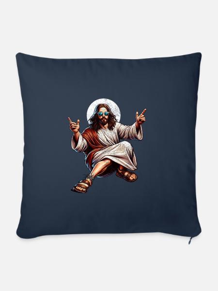Tanzen Jesus Break Dancing Jesus Lustig Jesus t - Sofakissenbezug 45 x 45 cm - Navy