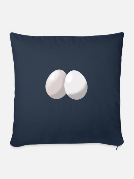 Eier - Sofakissenbezug 45 x 45 cm - Navy