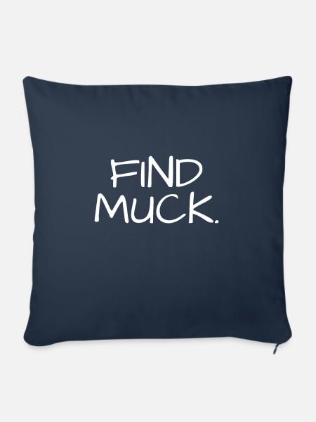 Muck finden - Sofakissenbezug 45 x 45 cm - Navy