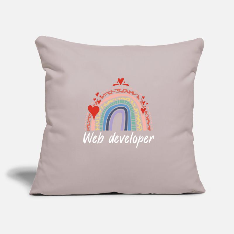 Rainbow Web Developer Programmer Sofakissenbezug 45 x 45 cm