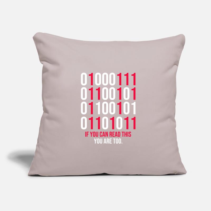 Funny Binary Codes Programmer Sofakissenbezug 45 x 45 cm