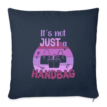 Its not just a Handbag / Handbag Shopping - Sofakissenbezug 45 x 45 cm - Navy - Vorne