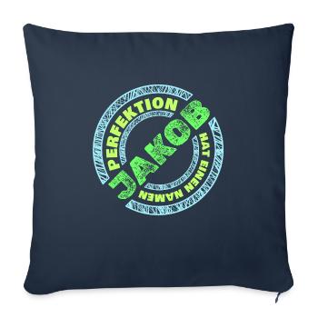 Jacob - Sofa pillowcase 17,3'' x 17,3'' (45 x 45 cm) - navy - Front