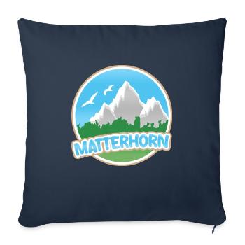 Matterhorn - Sofakissenbezug 45 x 45 cm - Navy - Vorne