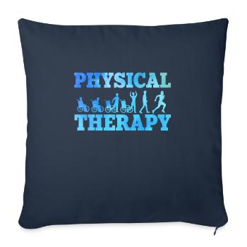 physiotherapy - Sofa pillowcase 17,3'' x 17,3'' (45 x 45 cm) - navy - Front