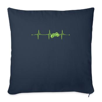 Choux de Bruxelles Cadeau - Housse de coussin décorative 45 x 45 cm - bleu marine - Devant